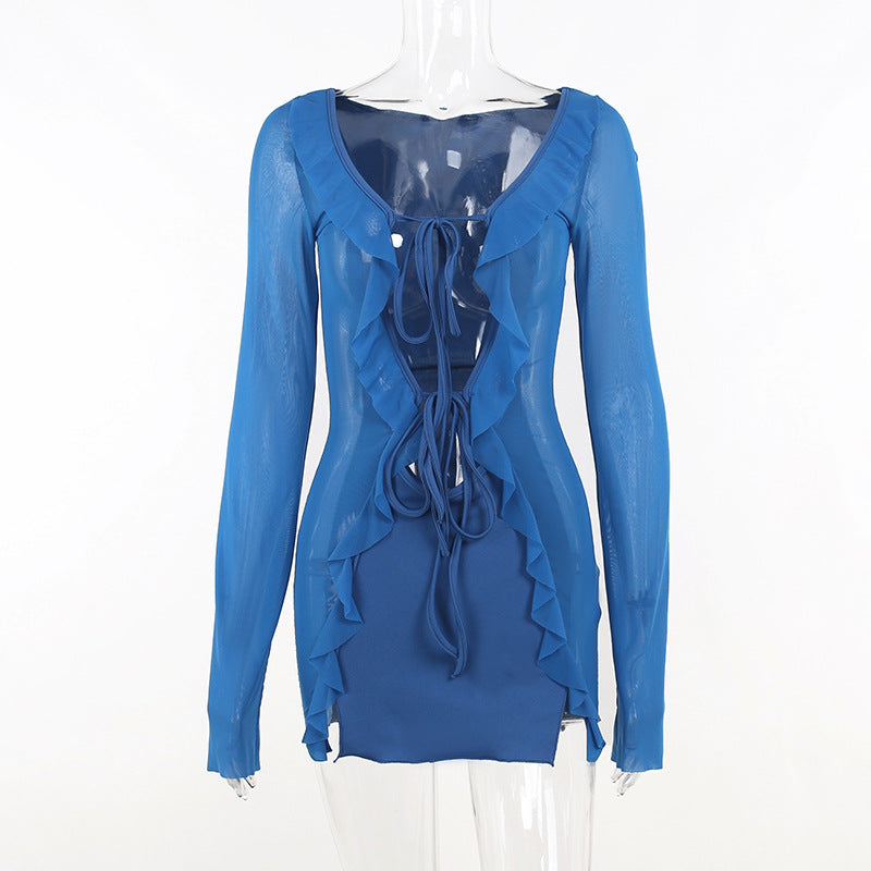 THALIA LONG SLEEVE MINI DRESS
