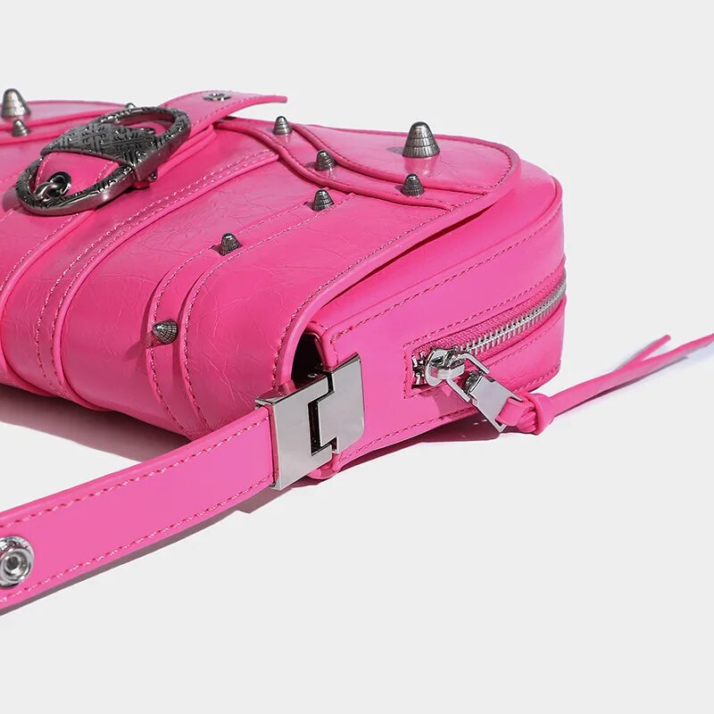 SHOULDER CROSSBODY BAG with METAL STUDS