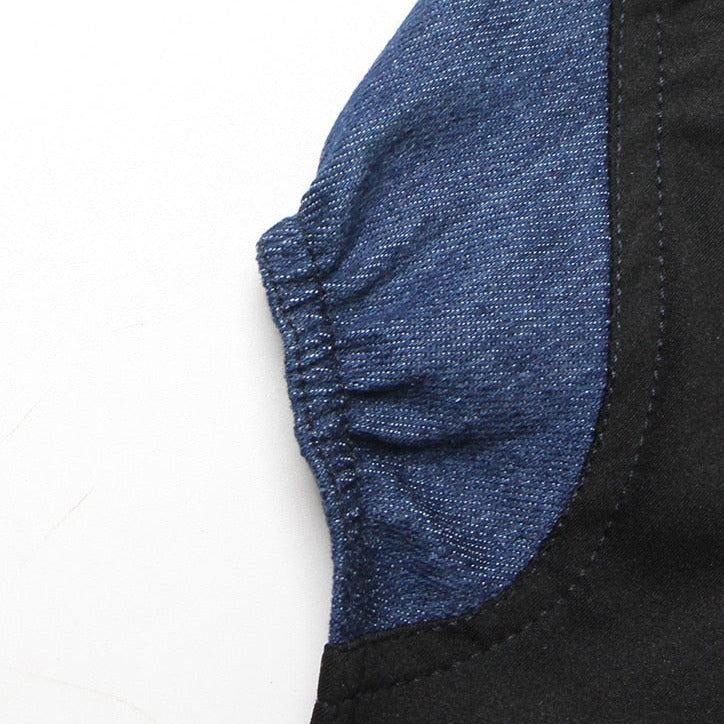 KHALY ZIPPER DENIM BODYSUIT