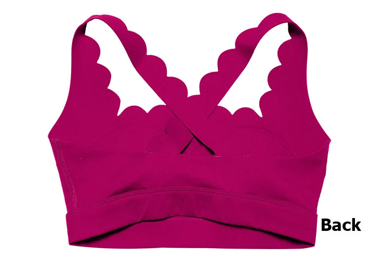 Women Solid Color Two Piece Gym Set | Stretch Yoga Sports Bra & Leggings