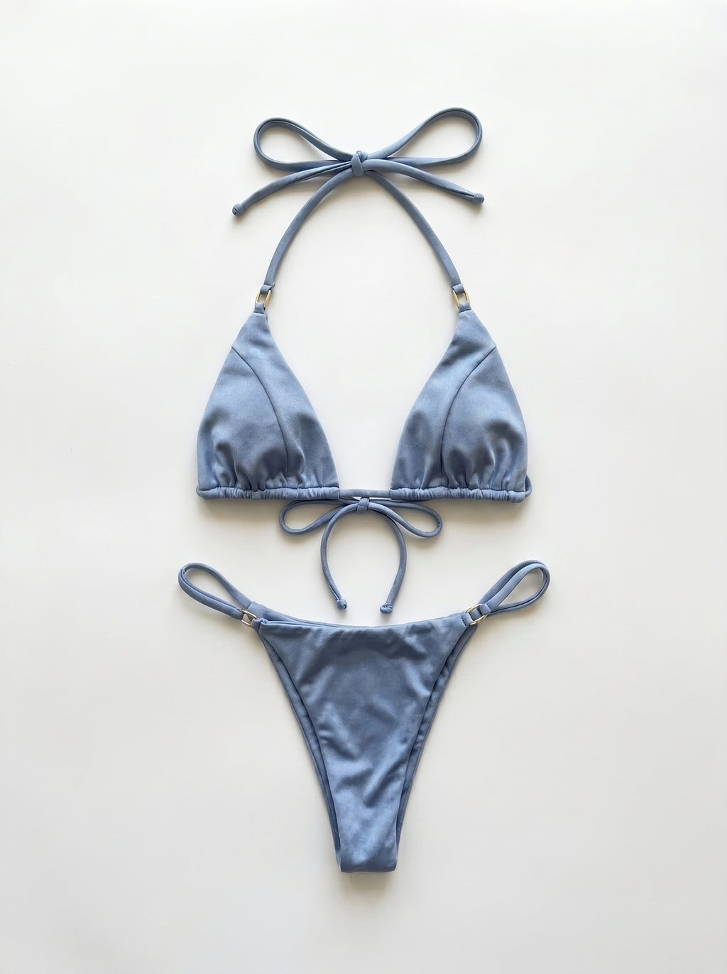 Blue Triangle Bikini – Adjustable Straps