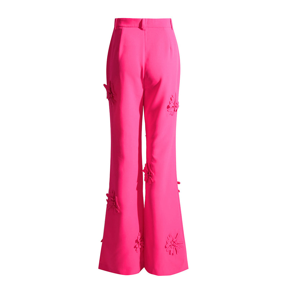 KIMBER FLOWER DECORATED PANTS and BLAZER SET