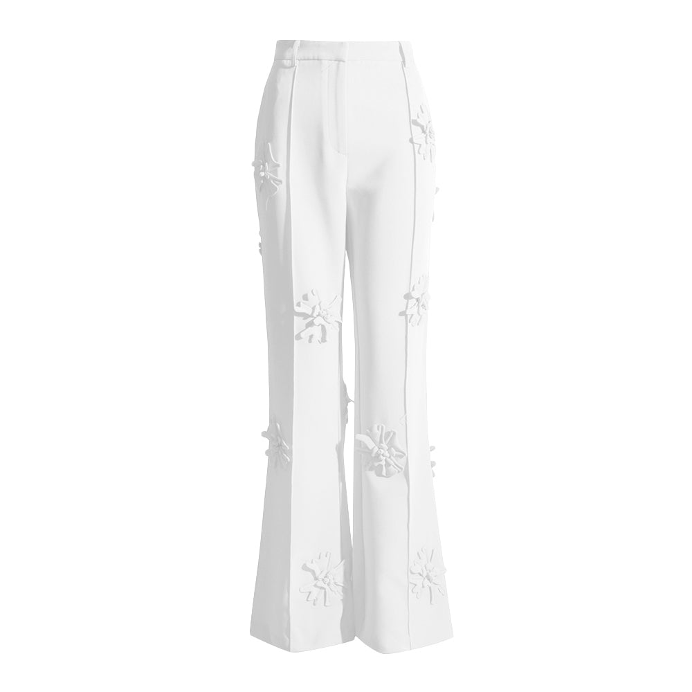 KIMBER FLOWER DECORATED PANTS and BLAZER SET