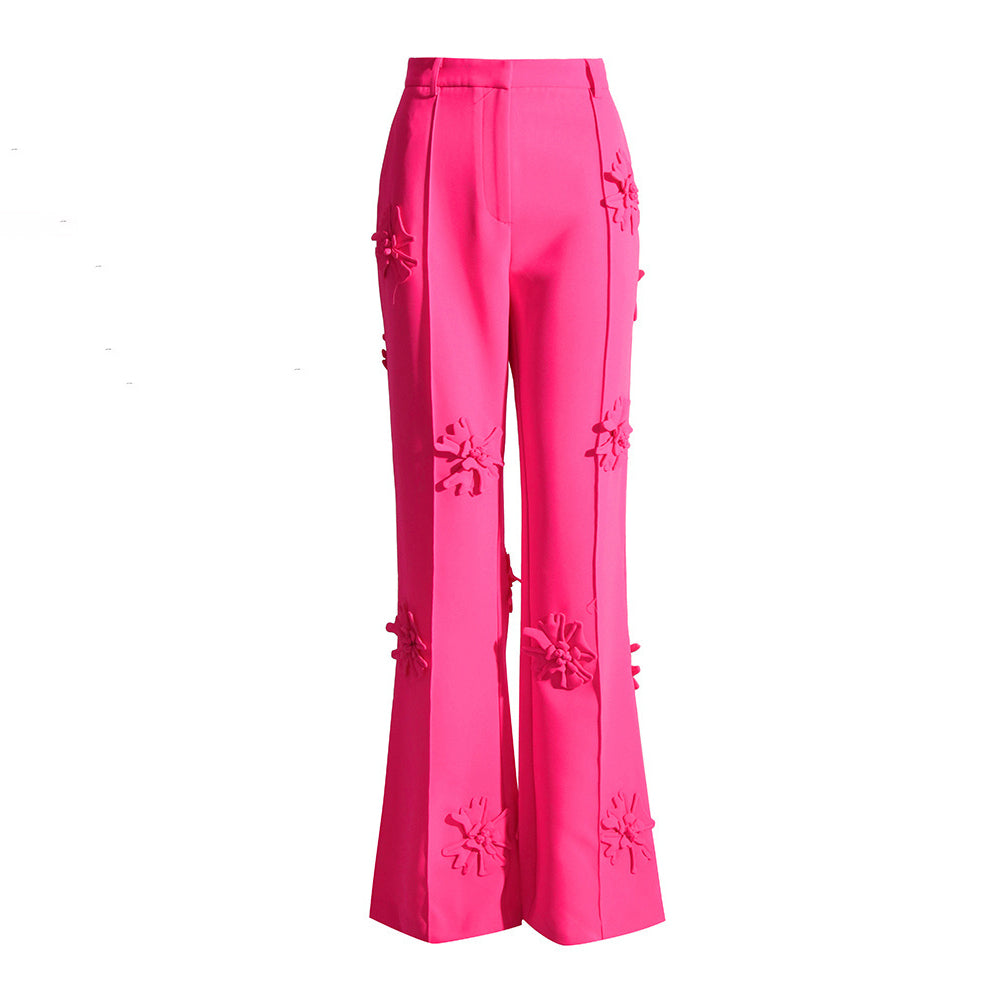 KIMBER FLOWER DECORATED PANTS and BLAZER SET