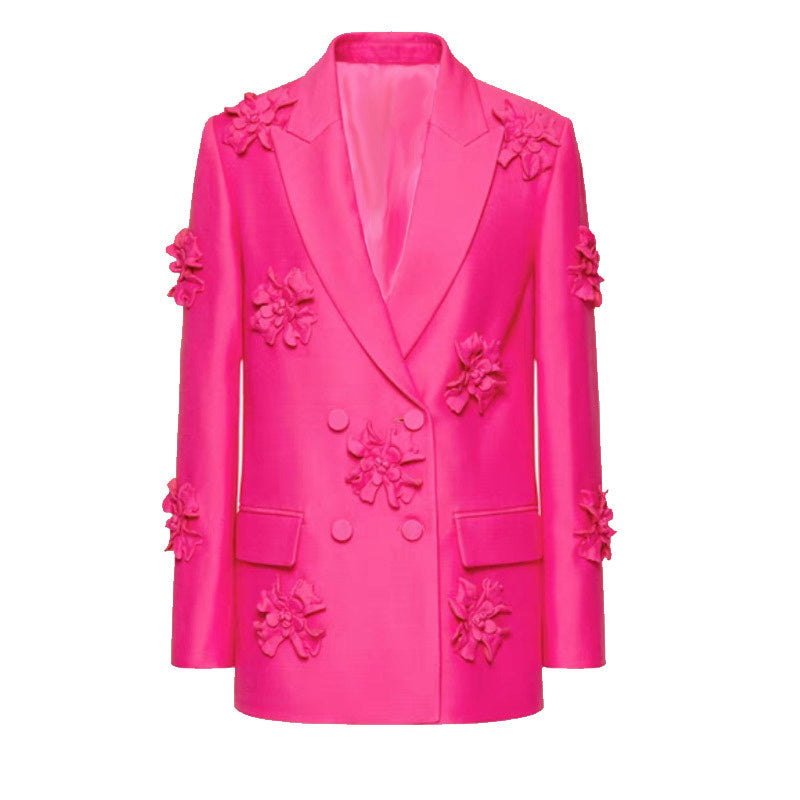 KIMBER FLOWER DECORATED PANTS and BLAZER SET