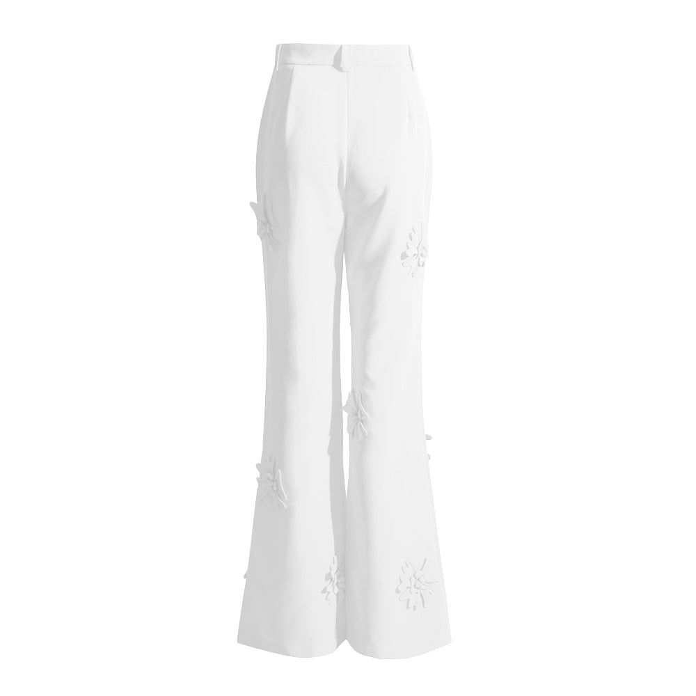KIMBER FLOWER DECORATED PANTS and BLAZER SET