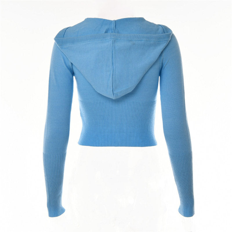 HELEN KNITED FLARE PANTS and HOODIE 2 PIECE SET
