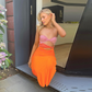 BRIANA SLEEVELESS HOLLOW OUT MAXI DRESS