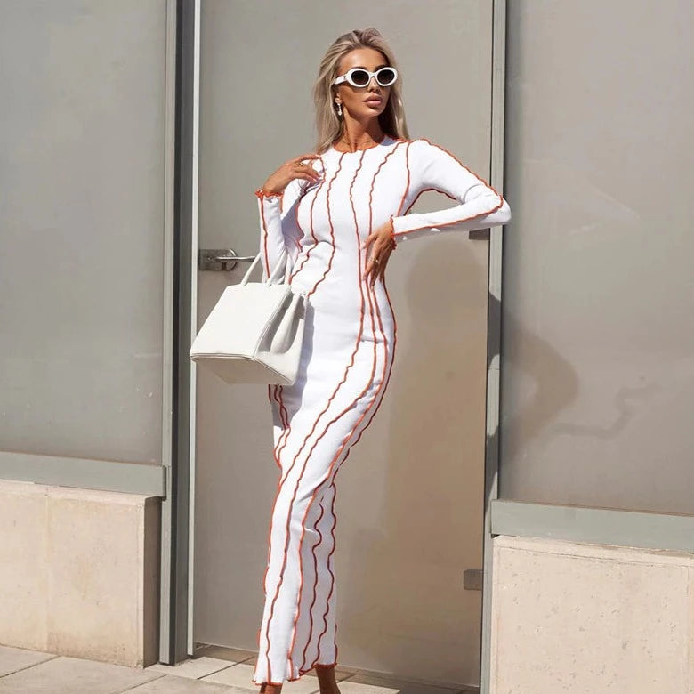 ANNE SEAMED MAXI and MINI DRESS