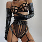 ANALISE 4 PIECE LINGERIE SET with METAL RINGS