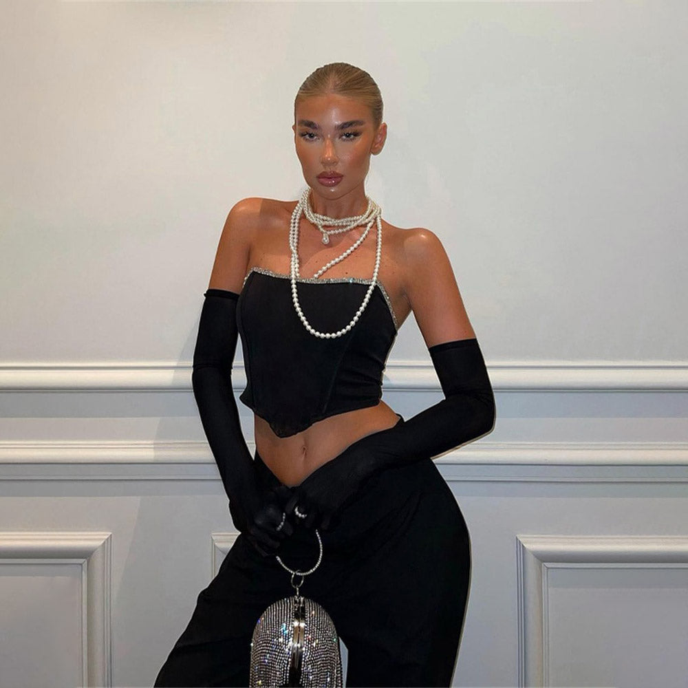 LEONA BLACK TOP with GLOVES