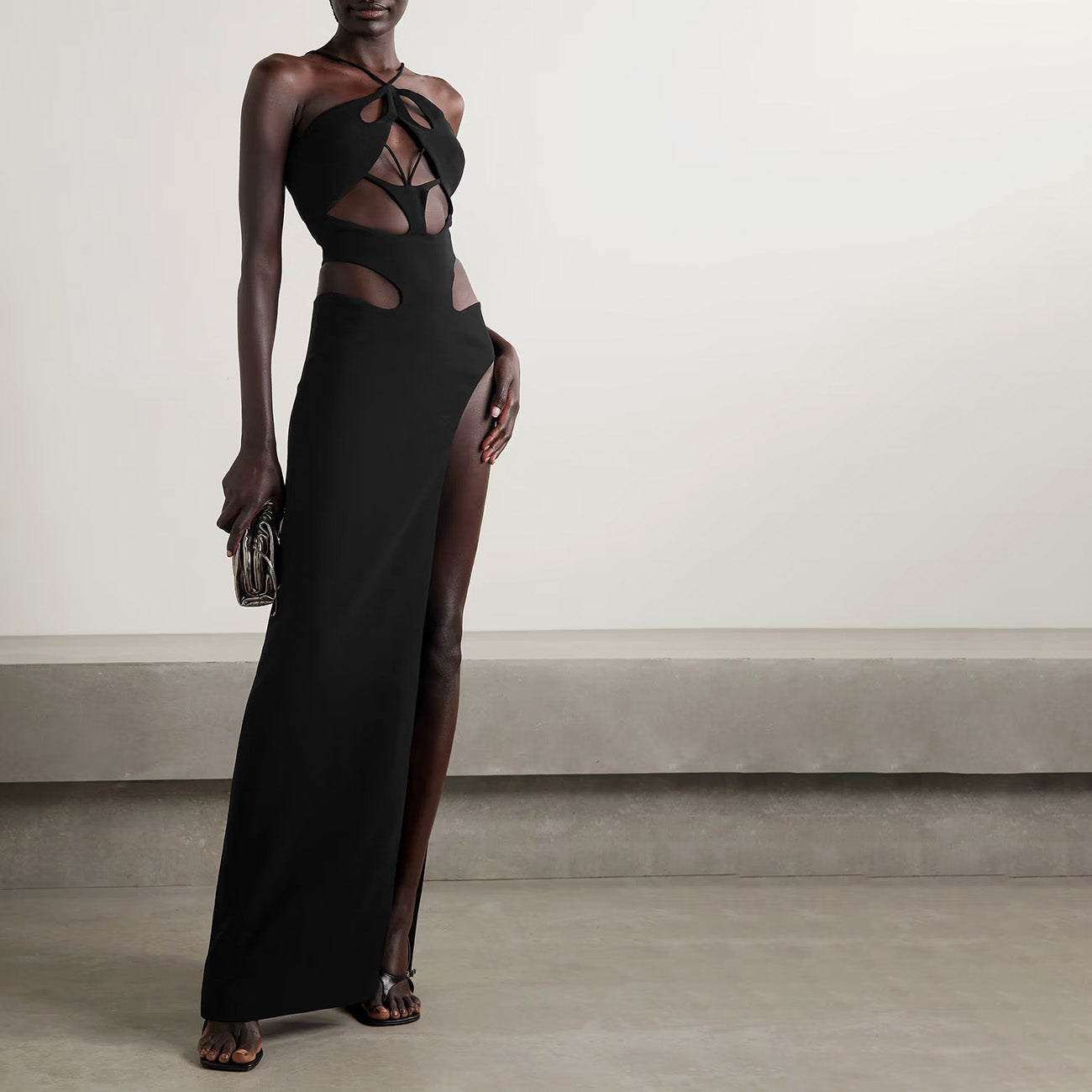 CATHERINE MAXI CUTOUT DRESS