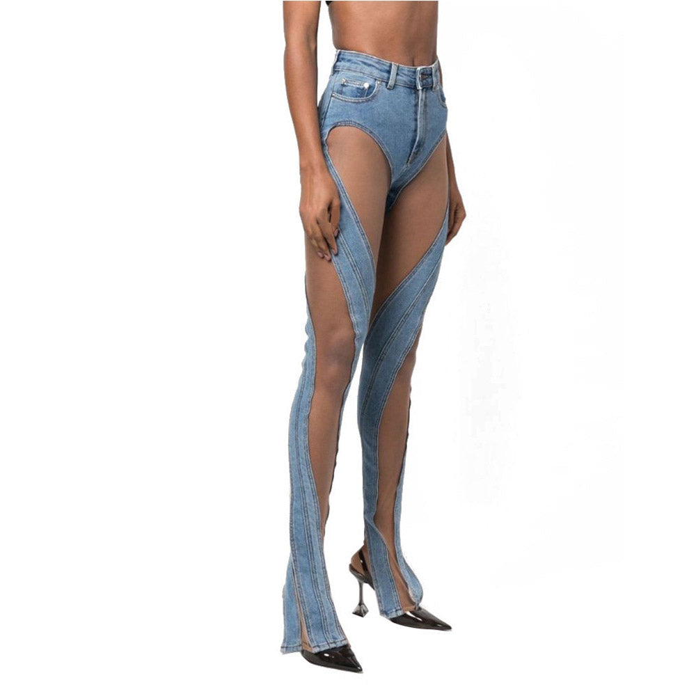 DAVINA MESH HIGH WAIST JEANS