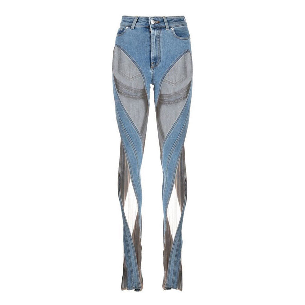 DAVINA MESH HIGH WAIST JEANS