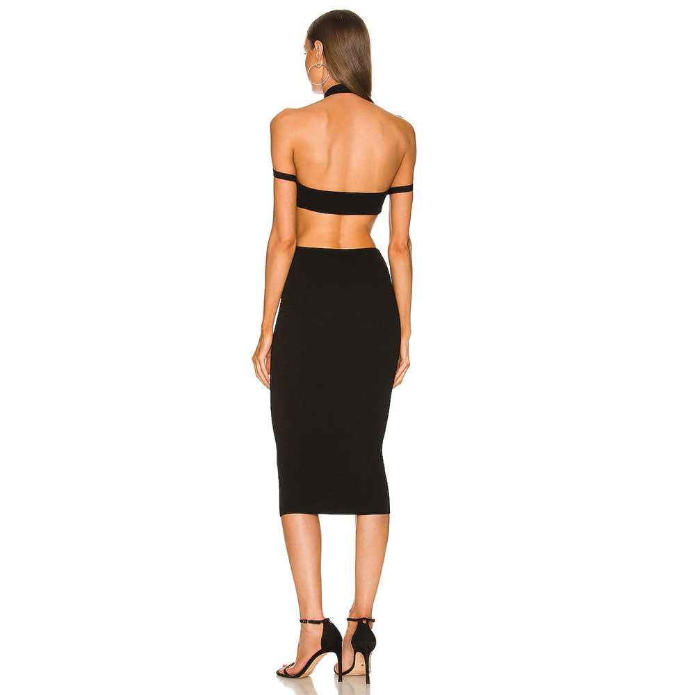 ELISA CUT OUT MIDI DRESS