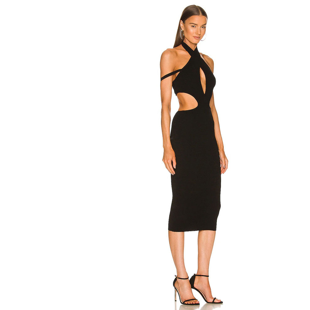 ELISA CUT OUT MIDI DRESS