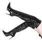 JULIANNA SILVER and BLACK MIRROR BOOTS