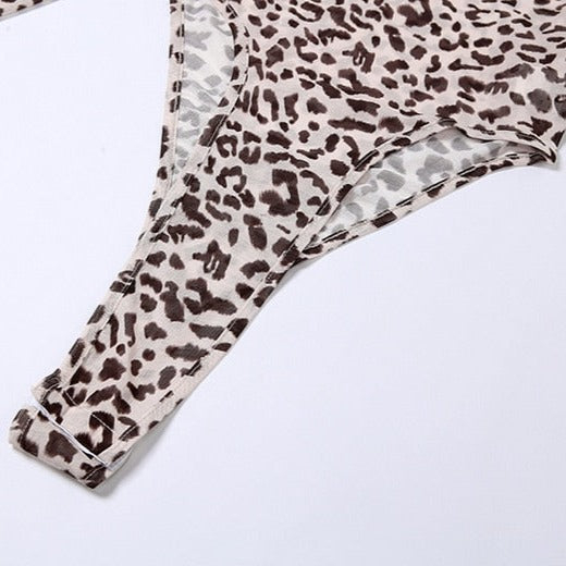 ARIYA LEOPARD PRINT HIGH WAIST BODYSUIT