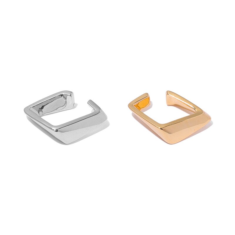 GEOMETRIC CLIP EARRINGS