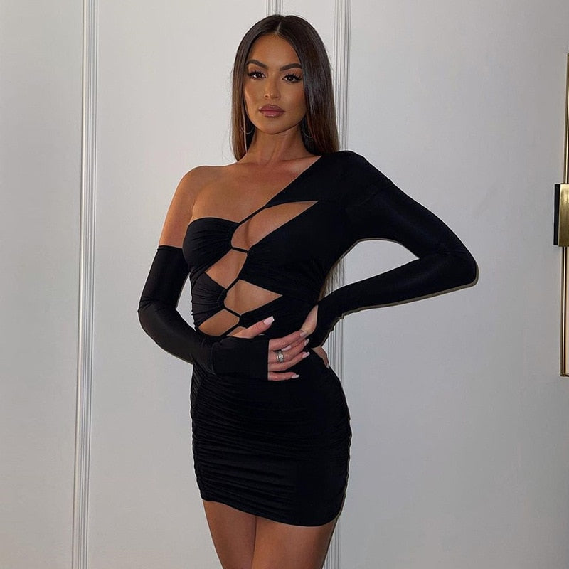 TETYANA HOLLOW OUT MINI DRESS