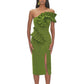 WYNTER SIDE SLIT MIDI DRESS