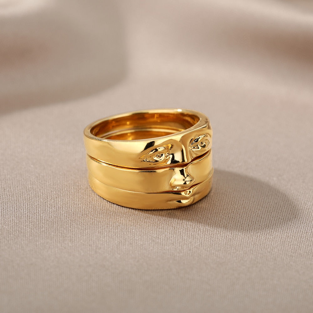 CARA TRIPLE FACE RING