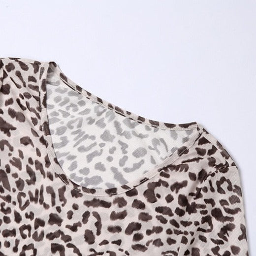 ARIYA LEOPARD PRINT HIGH WAIST BODYSUIT