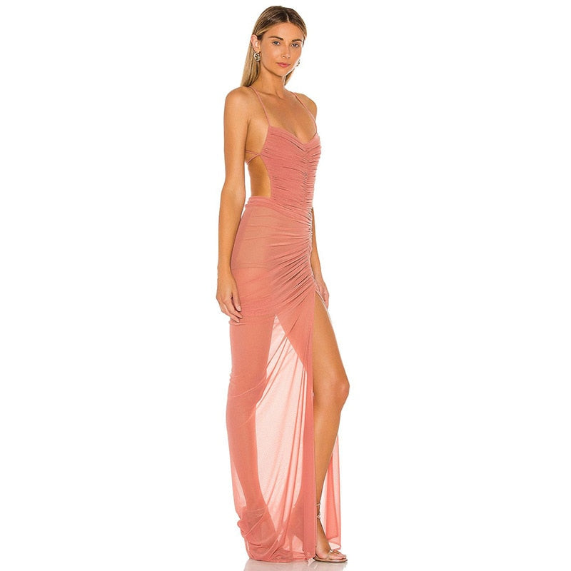 APRIL SIDE SLIT MAXI DRESS