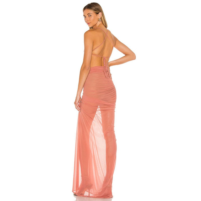 APRIL SIDE SLIT MAXI DRESS