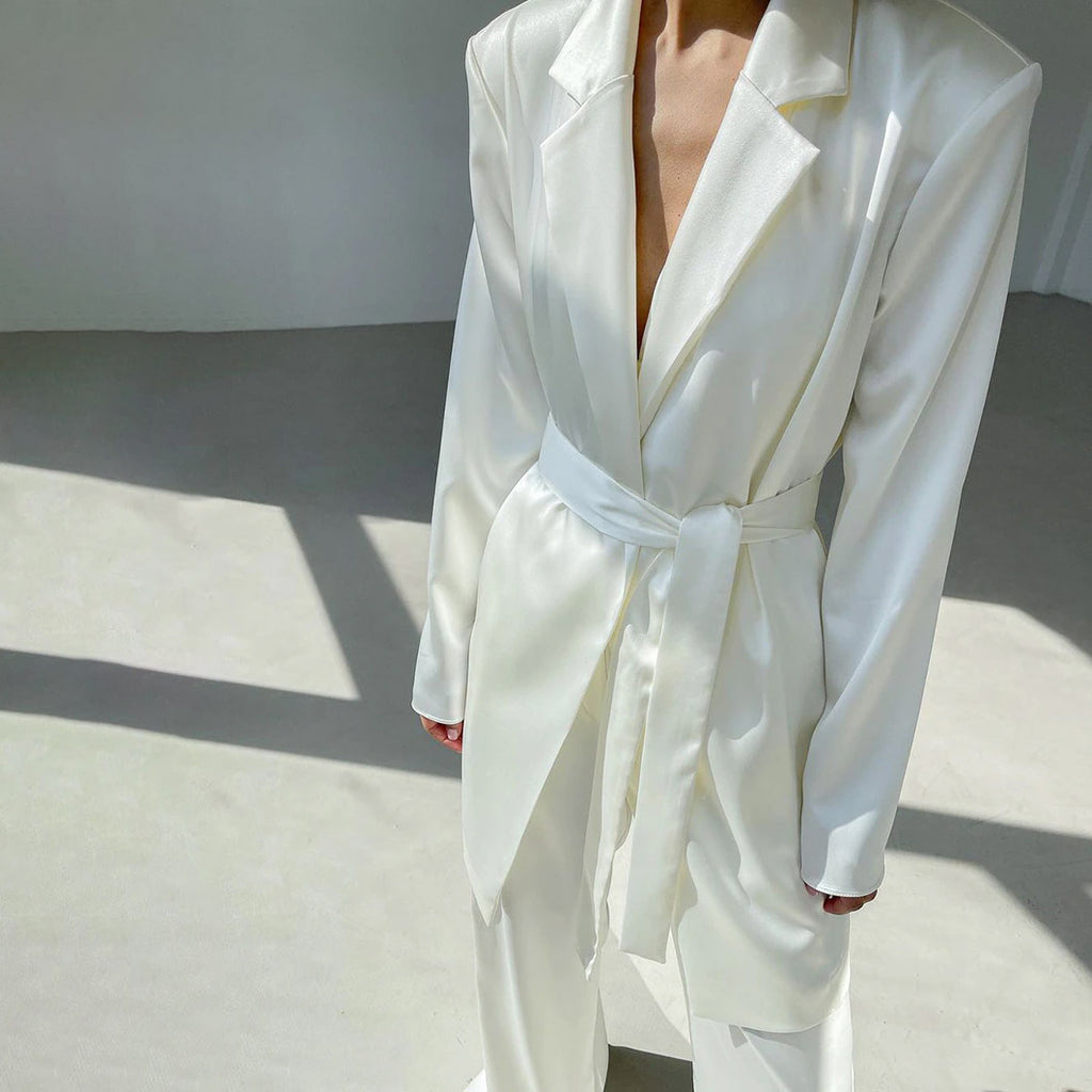 HADLEE LACE UP TOP, PANTS and BLAZER