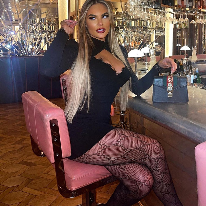 LEANNA HOLLOW OUT MINI DRESS