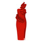 WYNTER SIDE SLIT MIDI DRESS