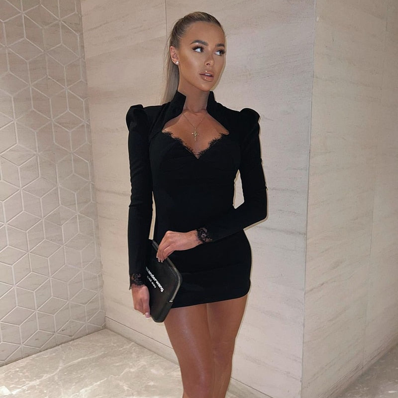 LEANNA HOLLOW OUT MINI DRESS