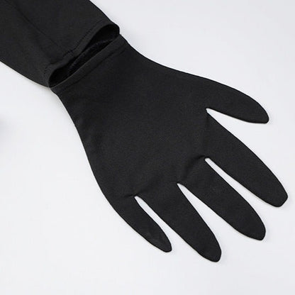 KIM BLACK BODYSUIT with GLOVES