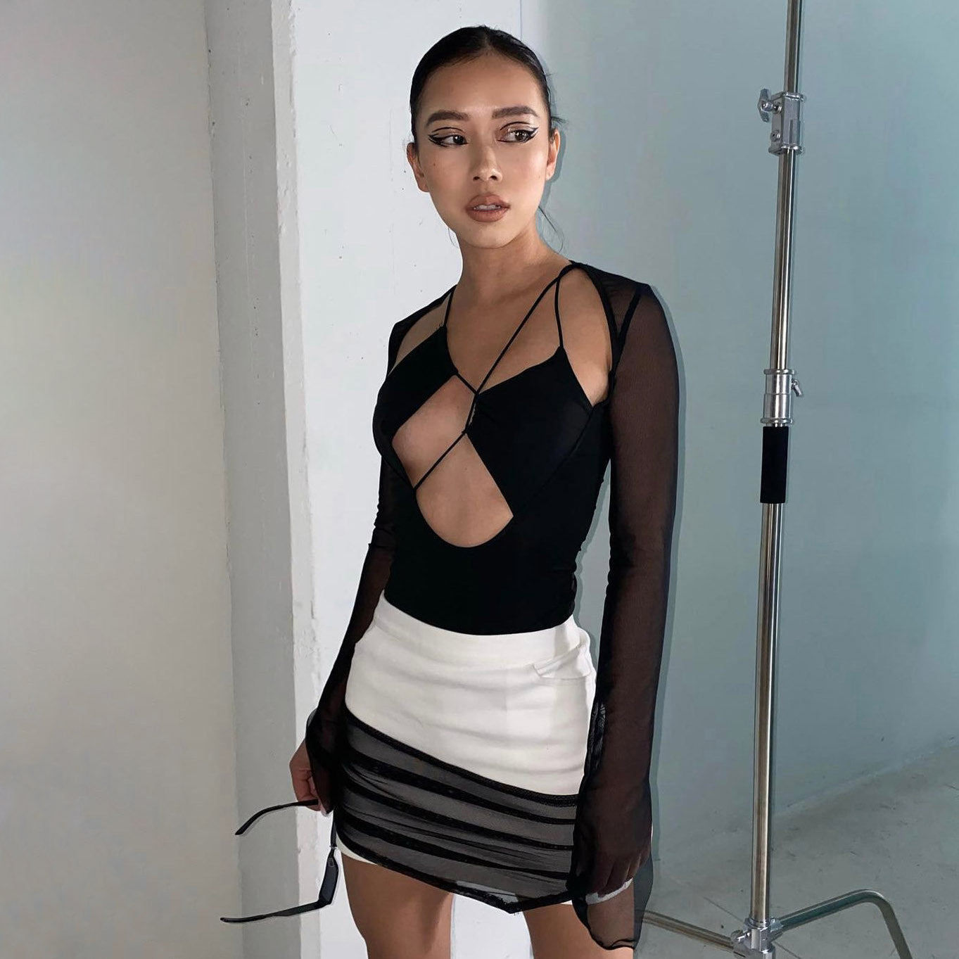 ELLA BLACK CUT OUT BODYSUIT
