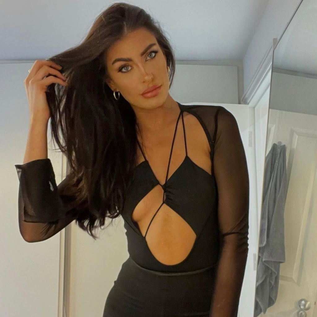 ELLA BLACK CUT OUT BODYSUIT