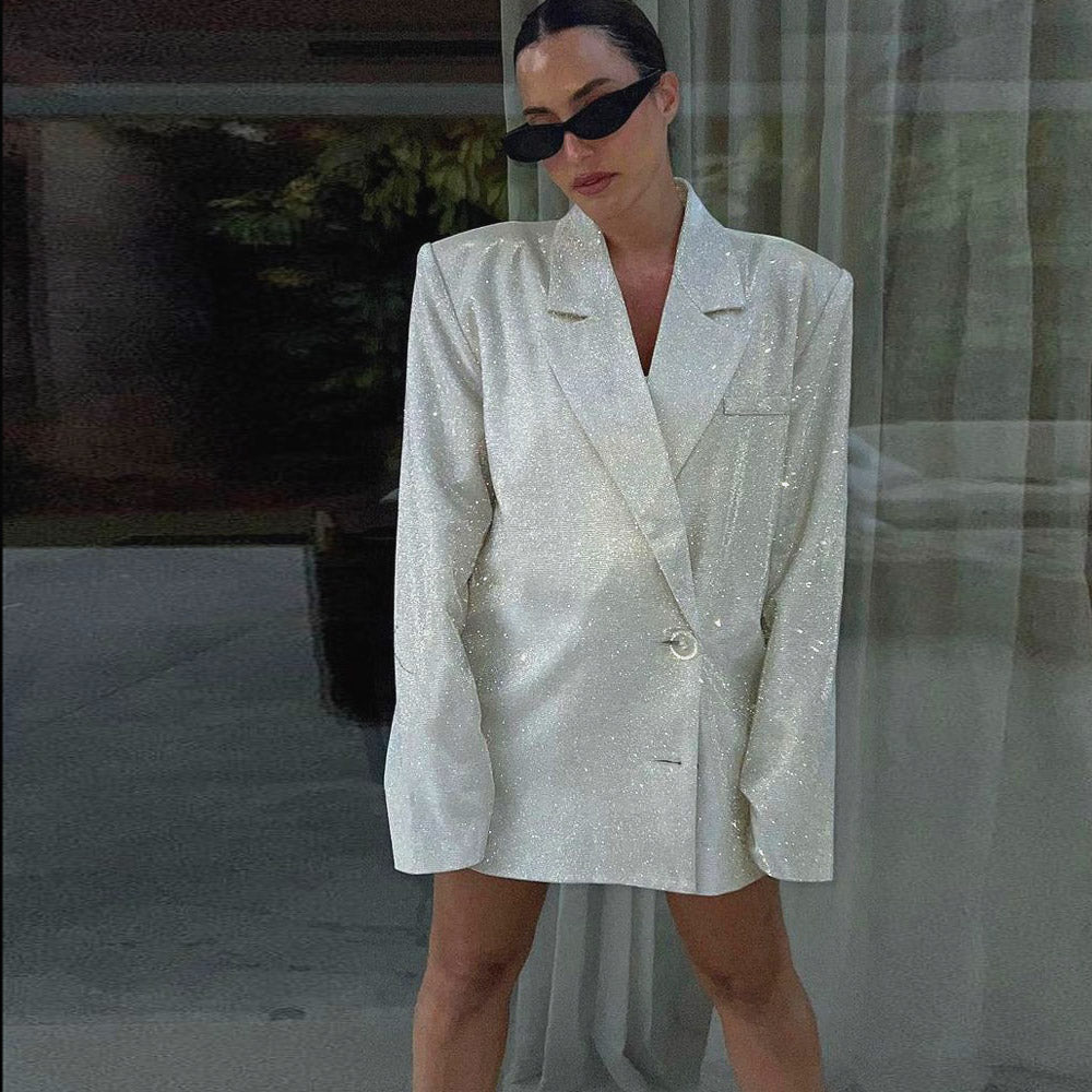 LYDIA TOP PANTS and BLAZER GLITTER SUIT