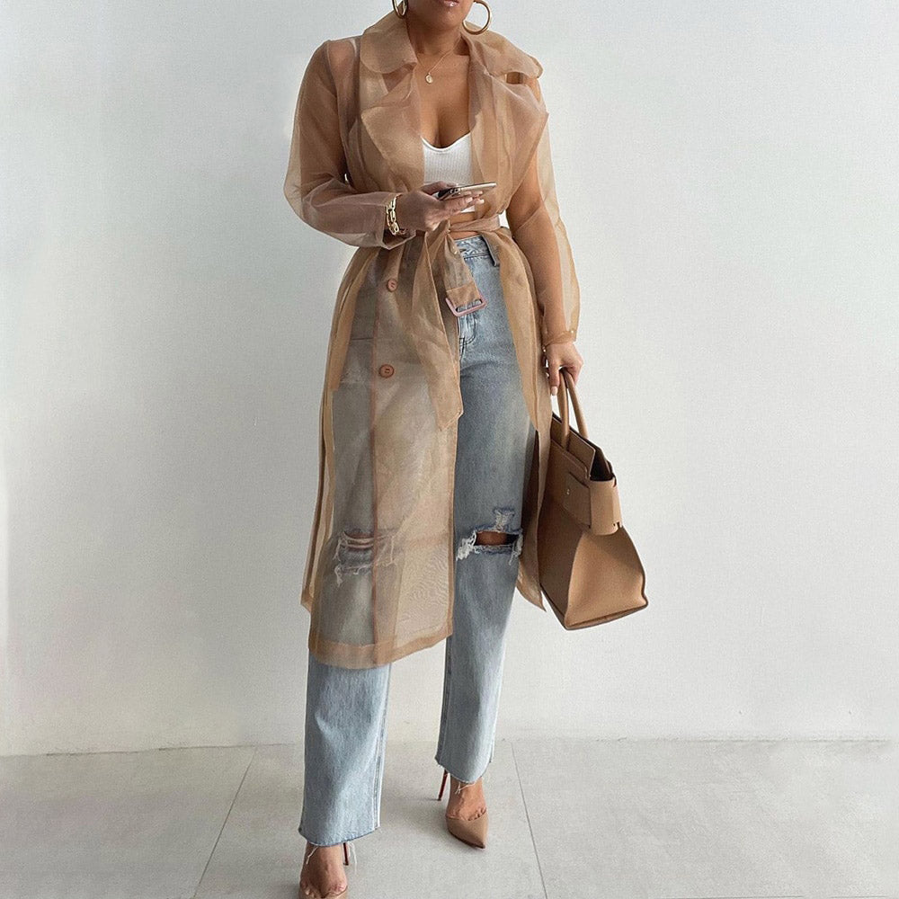 MACIE MESH COAT
