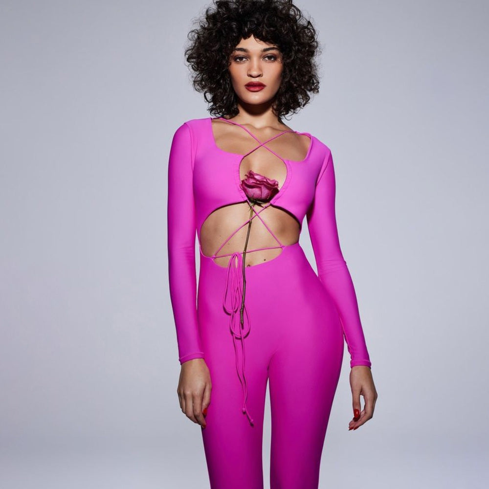 MALIYAH HOLLOW OUT BACKLESS JUMPSUIT