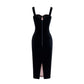 HOLLAND PLEATED CORSET BODYCON MIDI DRESS