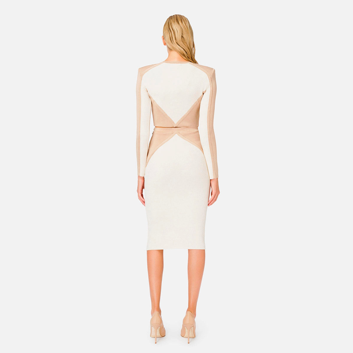 PRISCILLA LONG SLEEVE TOP and MIDI SKIRT SET