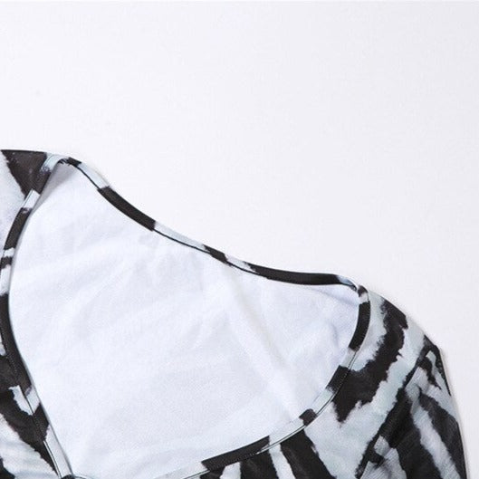 DOROTHY ZEBRA BLOUSE and MAXI SKIRT SET