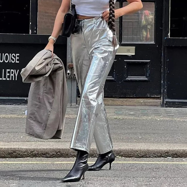 JOANNA SILVER PANTS
