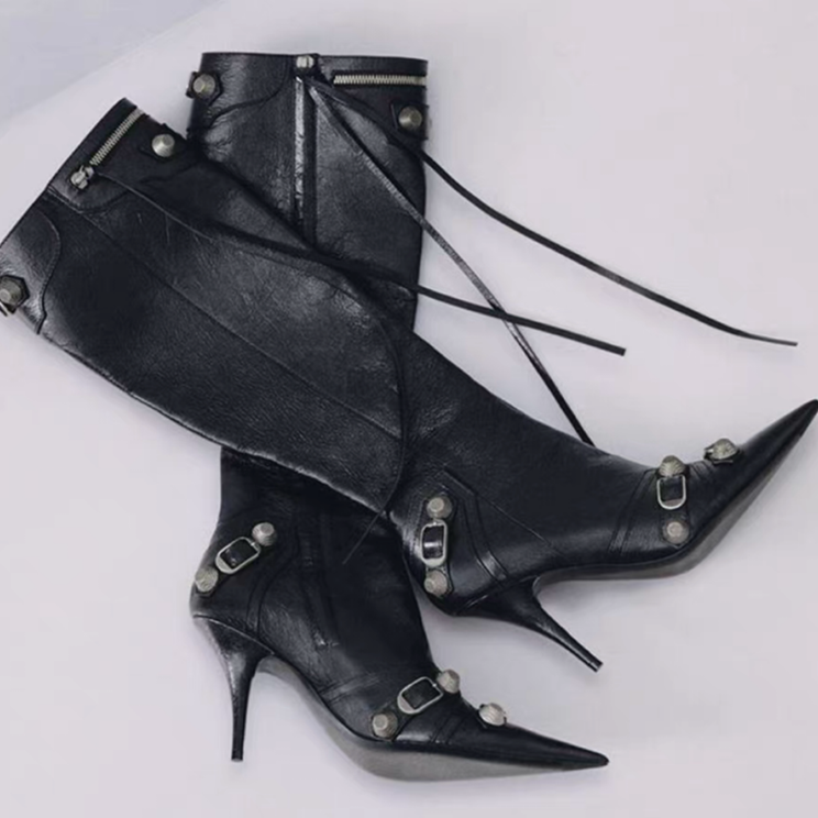KENNA POINTED TOE HIGH BOOTS
