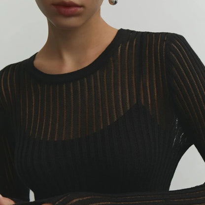 JOCELYN MESH SWEATER