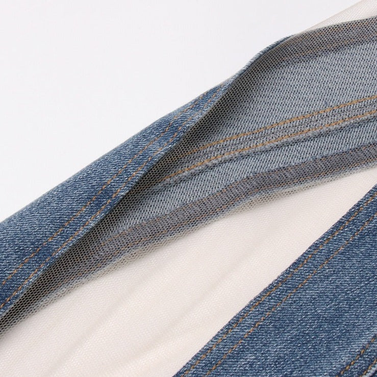 DAVINA MESH HIGH WAIST JEANS