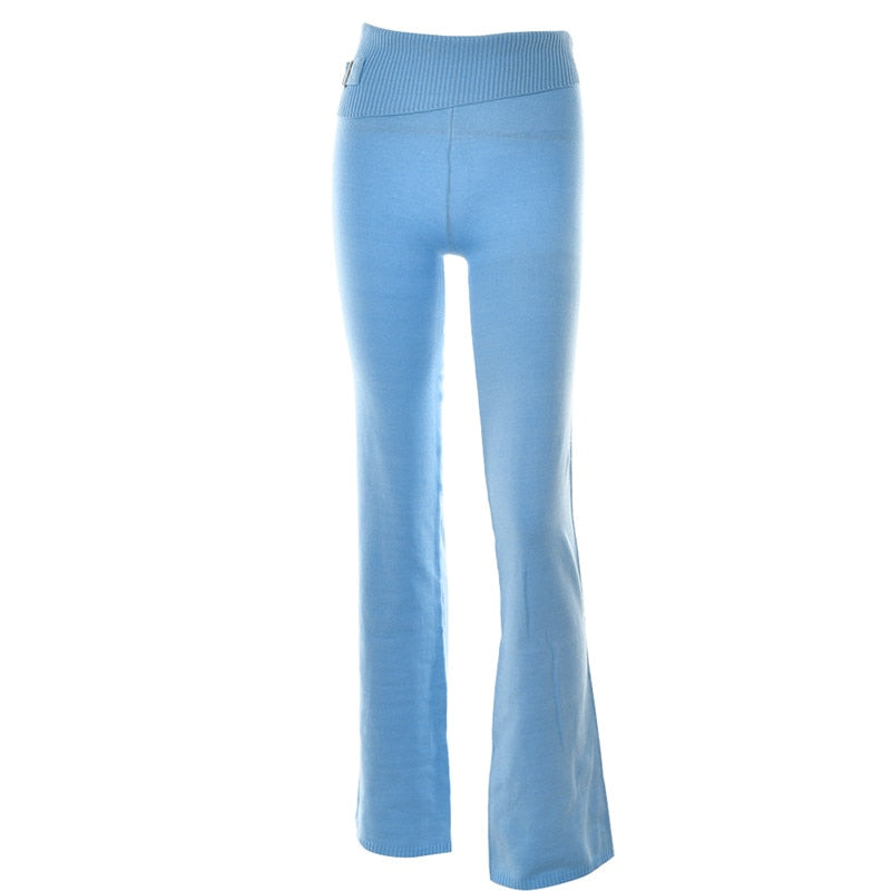 HELEN KNITED FLARE PANTS and HOODIE 2 PIECE SET