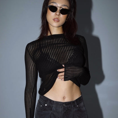 JOCELYN MESH SWEATER