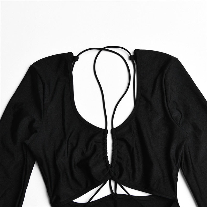 MALIYAH HOLLOW OUT BACKLESS JUMPSUIT