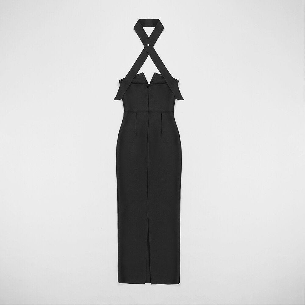 MILLIE BACKLESS BOW TIE DRESS
